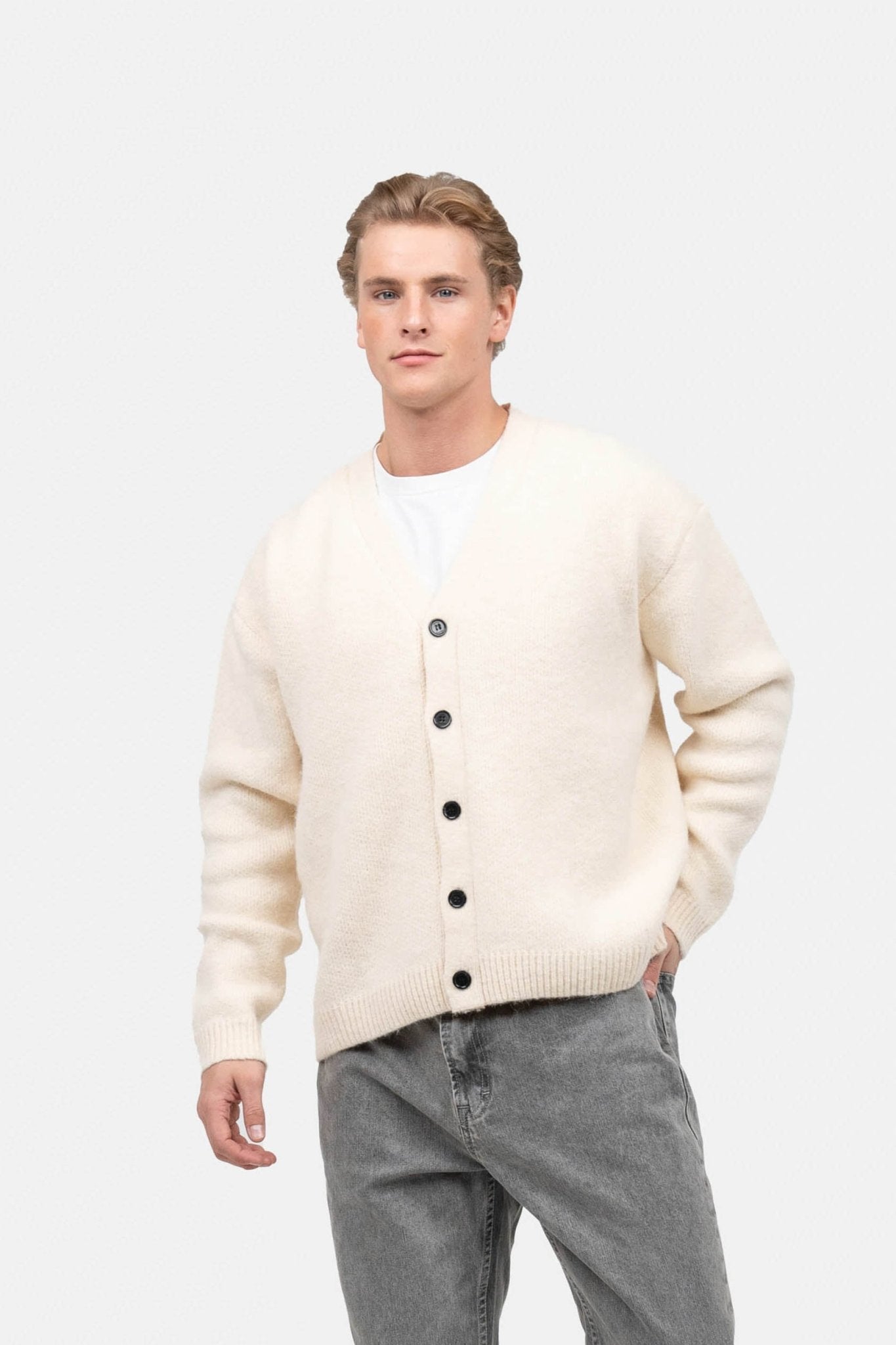 Cardigan Cremehvid | Skagen-clothing.dk